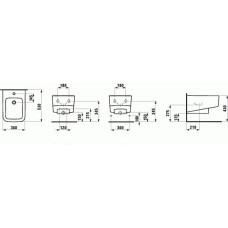 Биде подвесное белое с переливом LAUFEN PRO S H8309610003021