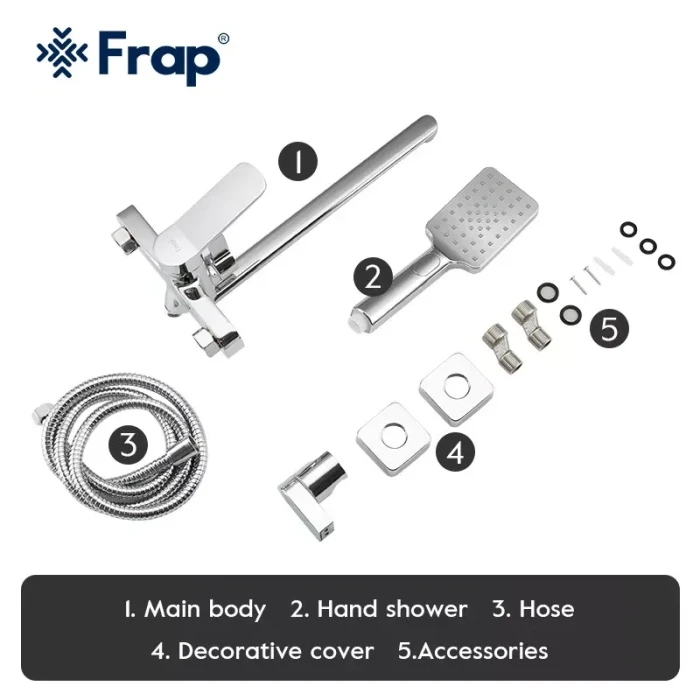 Змішувач для ванни Frap F2261, хром