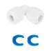 Кутовий фітинг ITAL 1/4"Q x 1/4"Q (кратно 10 шт) (ST009A)