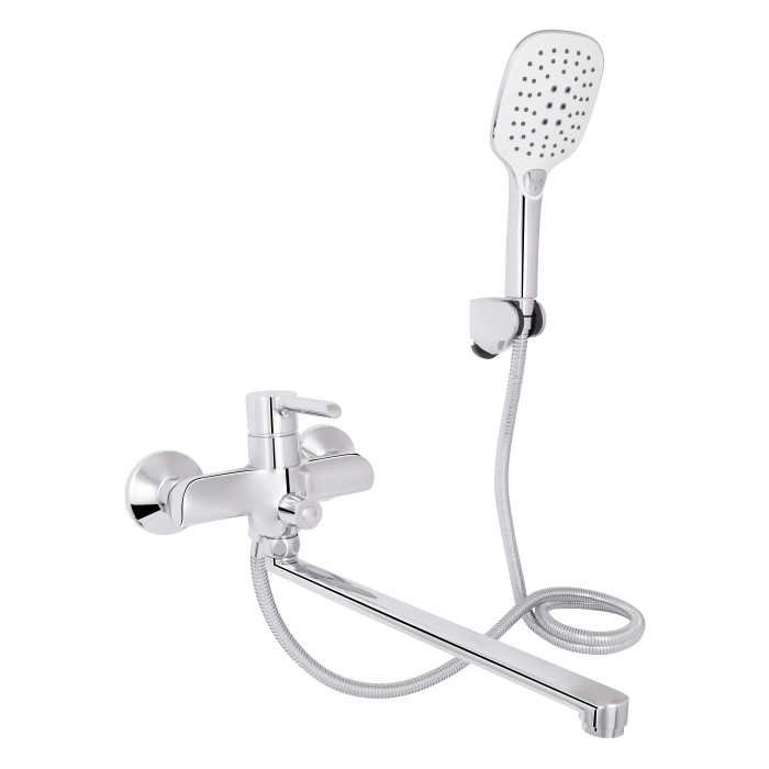 Смеситель для ванны Qtap Grand с поворотным изливом (c душевым гарнитуром) QTGRACRM005 Chrome Смеситель для ванны Qtap Grand с поворотным изливом (c душевым гарнитуром) QTGRACRM005 Chrome
