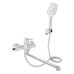 Смеситель для ванны Qtap Grand с поворотным изливом (c душевым гарнитуром) QTGRACRM005 Chrome