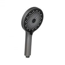 Лійка для душу Q-TAP Rucni кругла, графіт QTRUCA120R3GRP