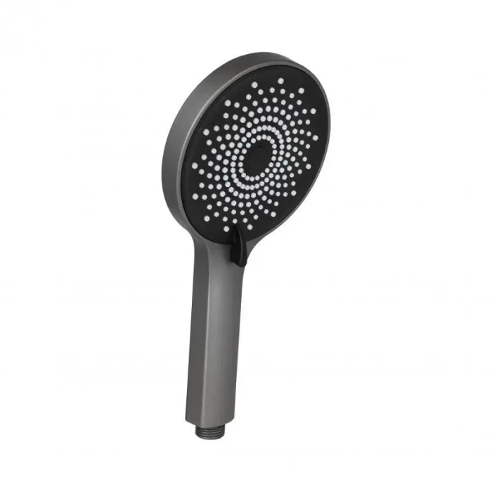 Лійка для душу Q-TAP Rucni кругла, графіт QTRUCA120R3GRP