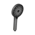 Лійка для душу Q-TAP Rucni кругла, графіт QTRUCA120R3GRP