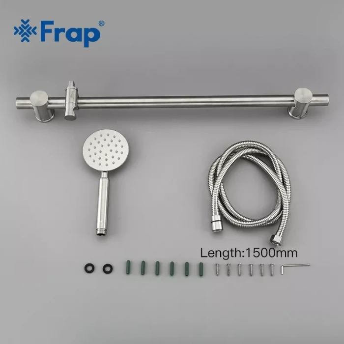 Душовий гарнітур Frap F8016, нержавіюча сталь, 66 см
