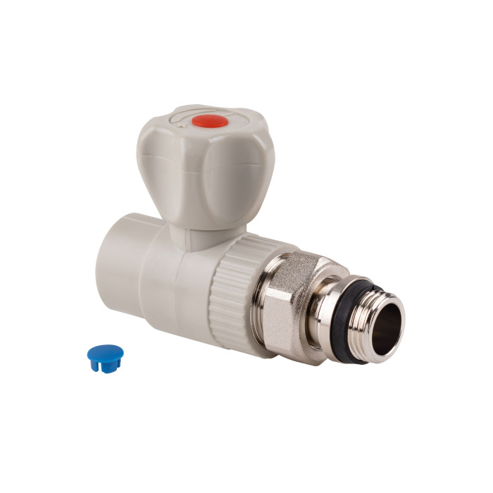 Кран шаровой Радиаторный  из полипропилена Thermo Alliance 20х1/2" прямой