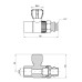 Кран шаровой Радиаторный  из полипропилена Thermo Alliance 20х1/2" прямой