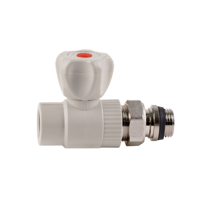 Кран шаровой Радиаторный  из полипропилена Thermo Alliance 20х1/2" прямой