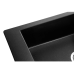 Мийка GRANADO ALMERIA 775x490x196 прямокутна black shine + сифон