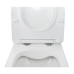 Унітаз підвісний Q-TAP Jay Rimless з дюропластовим сидіннням slim  soft-close/Quick relase White