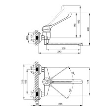 Змішувач для кухні Lidz (CRM) Watt 83 009