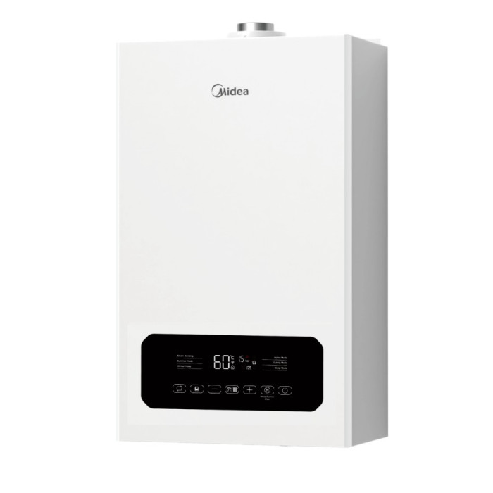Котел газовий Midea L1GB24-C20WS двоконтурний турбований+комплект димоходу