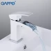 Змішувач для умивальника GAPPO G1007-30, білий/хром