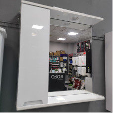 Дзеркало-шафа з полицею 70х70х17 STANDART (L)  SANSERVIS