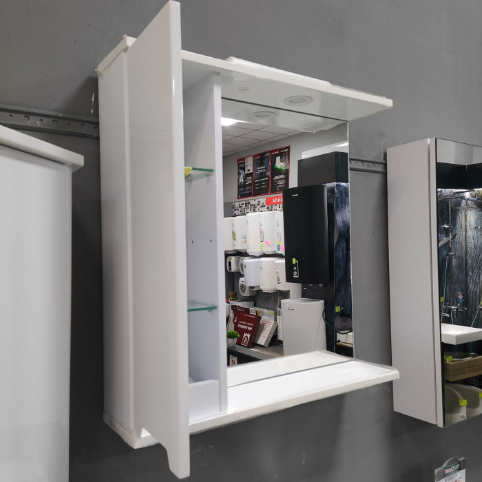 Зеркало-шкаф с полкой 70х70х17 STANDART (L) SANSERVIS