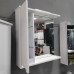 Зеркало-шкаф с полкой 70х70х17 STANDART (L) SANSERVIS