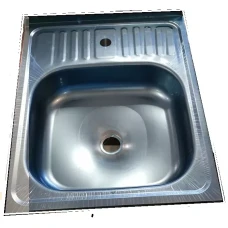 Мойка для кухни нержавеющая сталь UA 5060 товщ-0.4mm, р-р-600*500*140mm Polish (накладна) {20}
