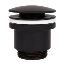 Донний клапан ITAL HF1083-BPM, автомат, Ø63мм, 1 1/4", латунь, чорний