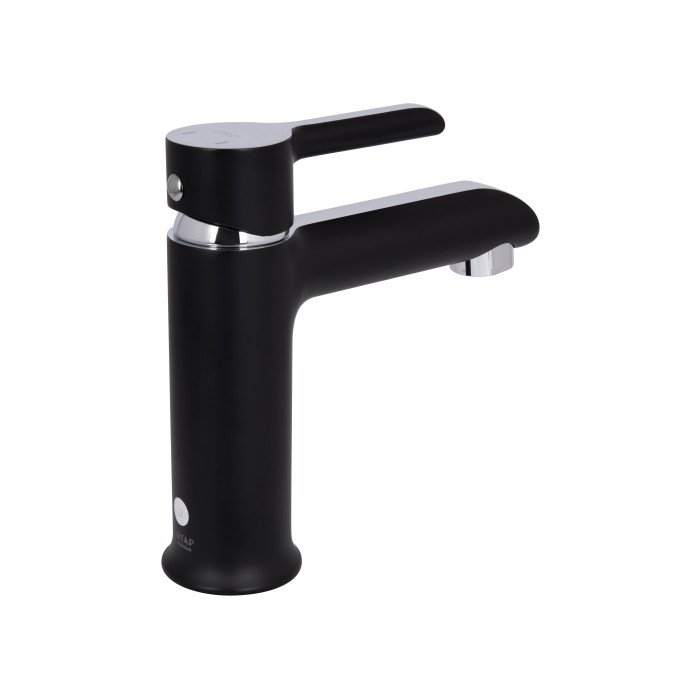 Смеситель для раковины Qtap Grand QTGRABCR001F Chrome/Black Смеситель для раковины Qtap Grand QTGRABCR001F Chrome/Black