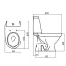Компакт підлоговий KOLO MODO з сидінням Soft-close L39004000