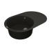 Мойка Vankor Sity  780х510х200 овал. Black + сифон