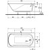 Ванна акриловая KOLO COMFORT  150*75 см 001036