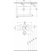 TWINS умивальник з прямокутною раковиною з отвором, з переливом 50*46 см (пол.)