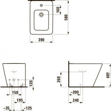 ALESSI  DOT биде 39*58см