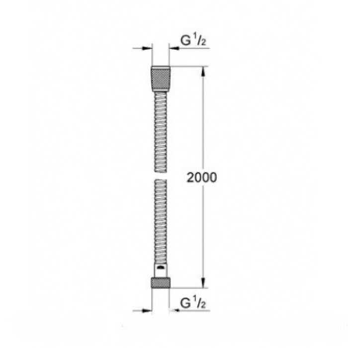 Relexa Plus Шланг для душа2,00м
