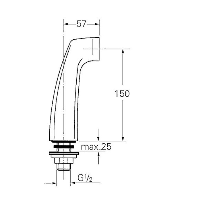 Grohe Крепеж для вертикального монтажа
