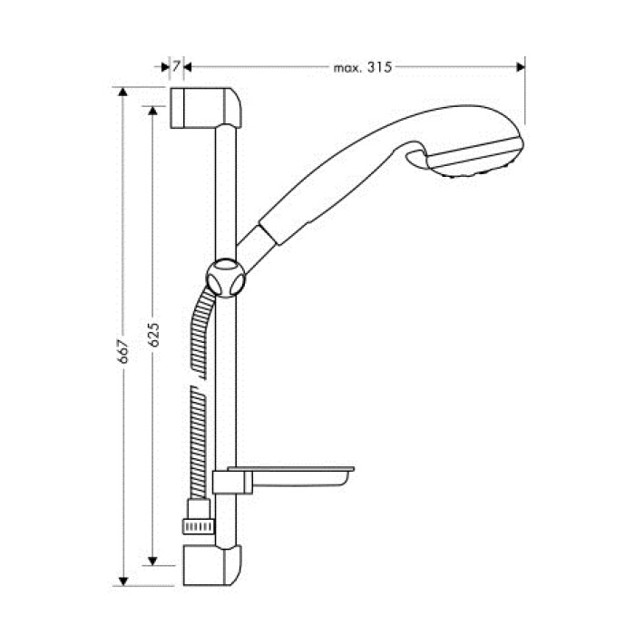 Душевой набор HANSGROHE Unica/Club Variojet