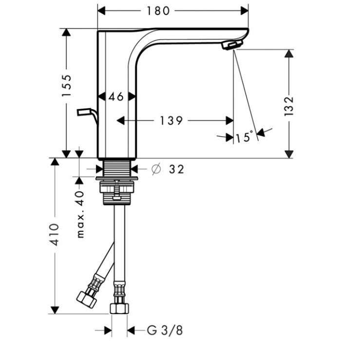 Змішувач для умивальника HANSGROHE Axor Urquiola 11020000
