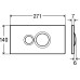 Кнопка смыва Visign for Style 10, хром (596323)