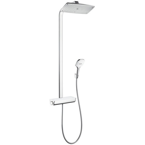 Raindance Select E Air 1jet 360 мм Showerpipe Душевая система с термостатом, белый/хром