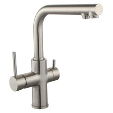 Змішувач для кухні IMPRESE DAICY одноважільний з підключенням питної води, сатин