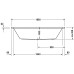 Duravit D-CODE -ванна 180*80см