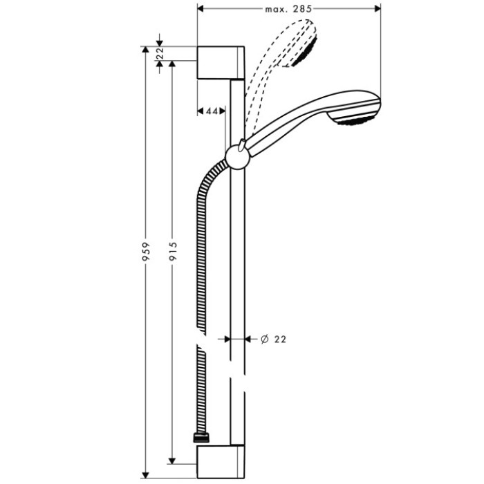 Душевой набор HANSGROHE Crometta