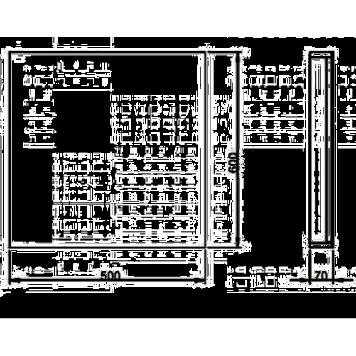 Дзеркало KOLO TWINS, 50*60*7 см, дуб