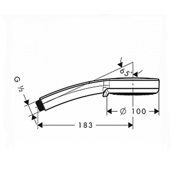 Лійка для душу HANSGROHE Verso Steel Optic Лійка для душу HANSGROHE Verso Steel Optic