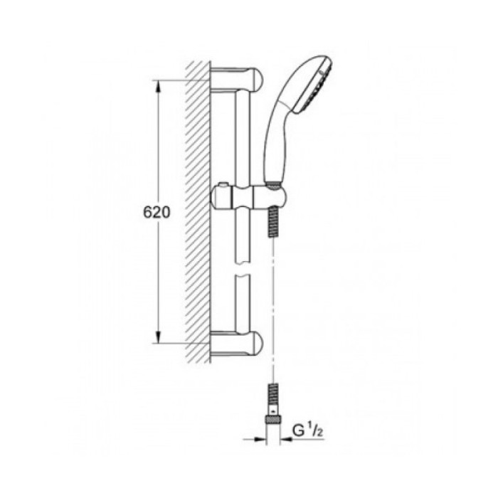 Душевой набор GROHE Tempesta Trio