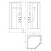 Душевой бокс VOLLE LANVIN  пятиугольный 1000*1000*2150мм,пятиугольный