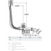 Сифон Simplex для ванни автомат 725мм (595678)