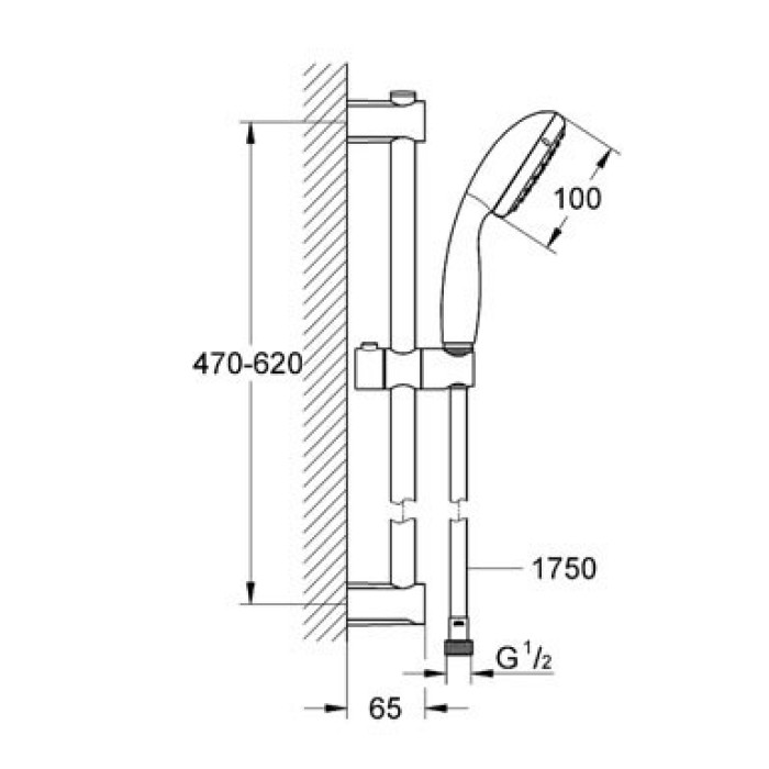 Душевой набор  GROHE Vitalio Start
