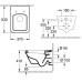 ARCHITECTURA унитаз подвесной 56*85см в комплекте с сидением с функцией Slow closing