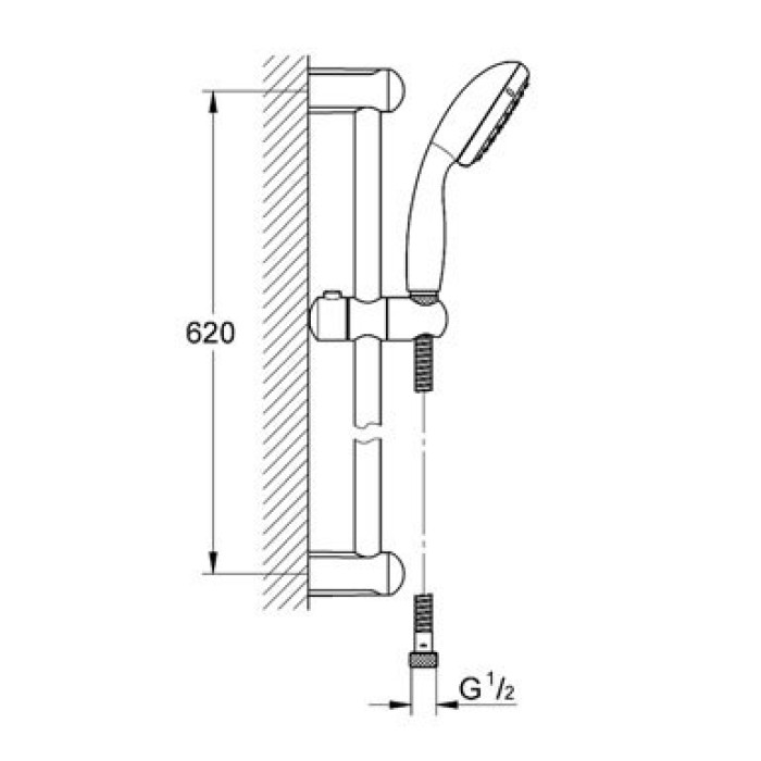 Душевой набор Grohe New Tempesta Cosmopolitan