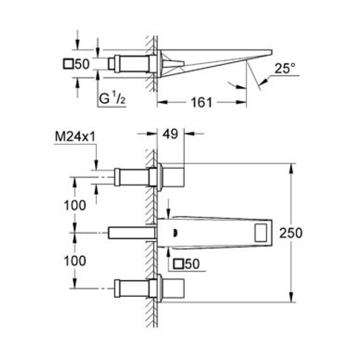 Смеситель для умывальника GROHE Allure Brilliant 20346000