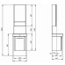 NOVA PRO комплект 55 cм: комплект с умывальником M39004, шкафчик с зеркалом 88429, панель для умывальника 88448