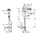 Crometta 160 Showerpipe Душова система з термостатом