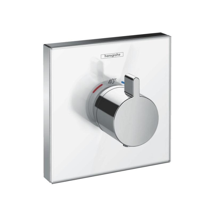 ShowerSelect Highflow Термостат з високою прусною здатністю, прихований монтаж, білий/хром