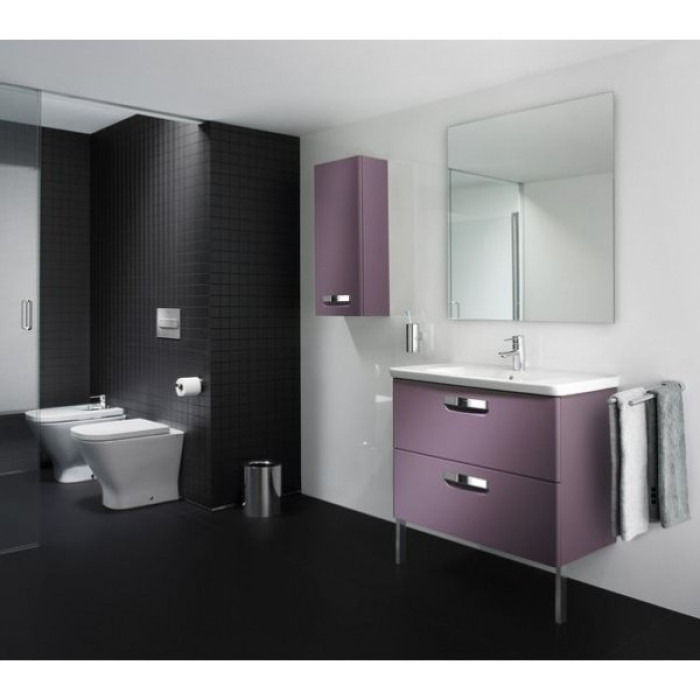 GAP тумба 600*440*645мм с раковиной, 2 выдверки ящикаика, цвет фиолетовый матовый